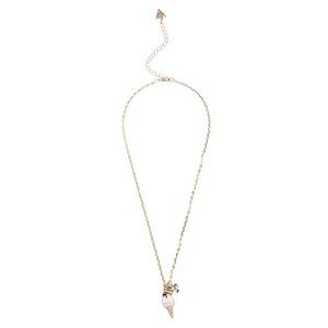 GUESS Girl's Gold-Tone Ice Cream Cone Pendant Pastel Necklace & Adjustable Ring🍦